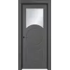 Дверь Офрам МЕТРО со стеклом, эмаль черная