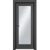 Дверь Офрам НАФТА со стеклом, эмаль черная