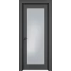 Дверь Офрам ПАСПАРТУ со стеклом, эмаль черная