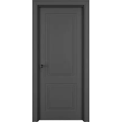 Дверь Офрам ПАСПАРТУ-2 глухая, эмаль черная