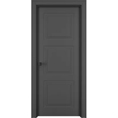 Дверь Офрам ПАСПАРТУ-33 глухая, эмаль черная
