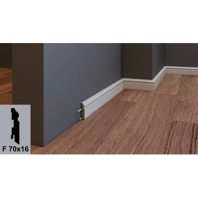Плинтус F 70х16 покраска по RAL