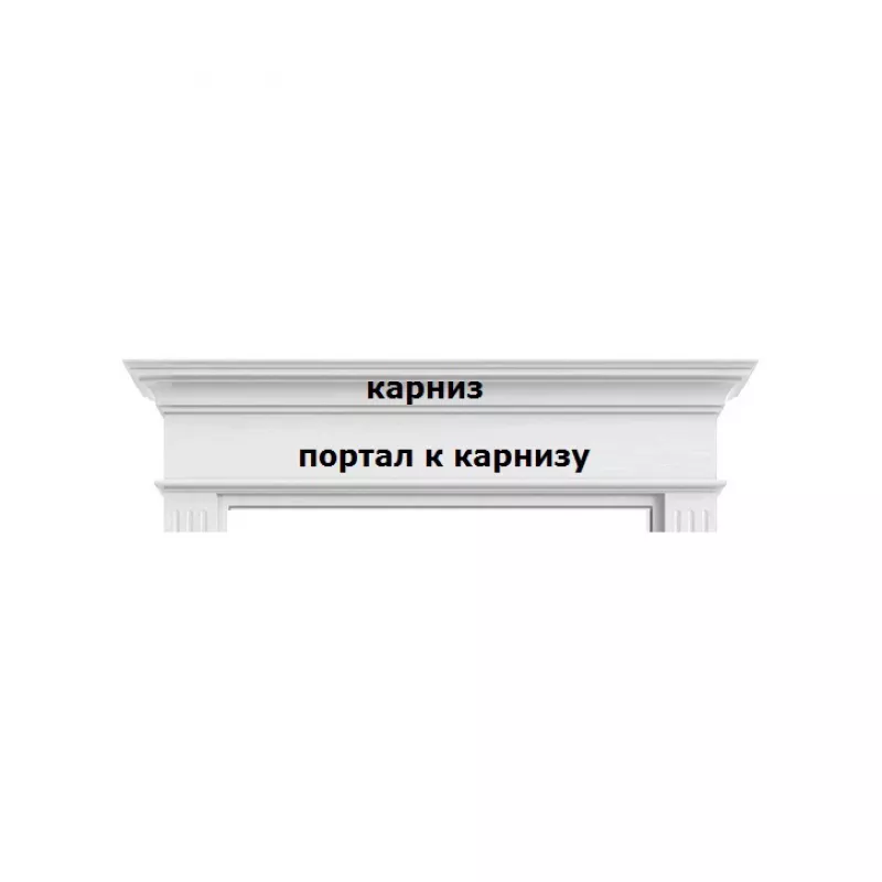 Портал к карнизу (для дверей: 60, 70, 80, 90) ЭМАЛЬ