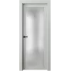Дверь Офрам ПАРНАС со стеклом, эмаль белая