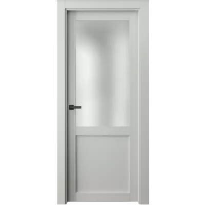 Дверь Офрам ПАРНАС-2 со стеклом, эмаль белая