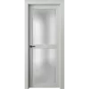 Дверь Офрам ПАРНАС-22 со стеклом, эмаль белая