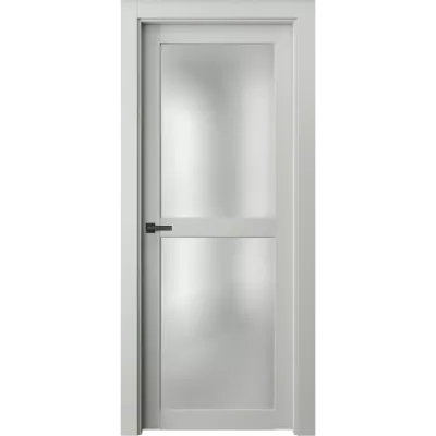 Дверь Офрам ПАРНАС-22 со стеклом, эмаль белая