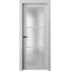 Дверь Офрам ПАРНАС со стеклом, эмаль белая