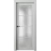 Дверь Офрам ПАРНАС со стеклом, эмаль белая