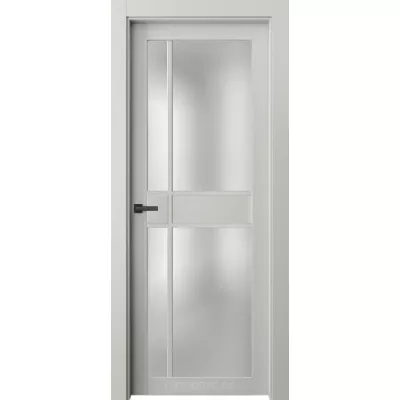 Дверь Офрам РОНДА-2 ст.Р4 со стеклом, эмаль белая