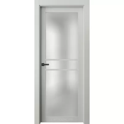 Дверь Офрам РОНДА-2 ст.Р3 со стеклом, эмаль белая