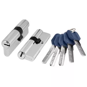 Цилиндровый механизм Z400/90 mm (30+10+50) CP хром 5 кл.