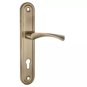 Ручка на планке HANDLE90.CRONA.04-85 (P90 8504 CRONA) AB бронза