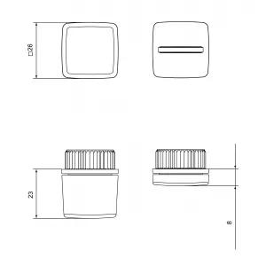 Ручка поворотная BK6.K.EL.Q27 BL-24 черный
