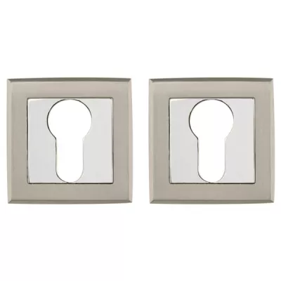 Накладка Punto (Пунто) под цилиндр ET QL SN/CP-3 матовый никель/хром