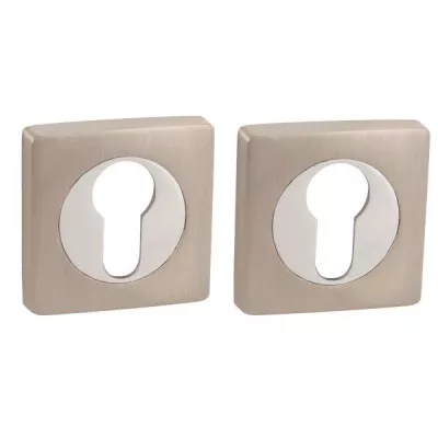 Накладка Punto (Пунто) под цилиндр ET ZQ SN/CP-3 матовый никель/хром