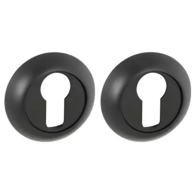 Накладка Punto (Пунто) под цилиндр ET ZR BL-24 черный