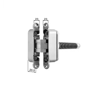 Скрытая петля E39000.03.93 - скрытая петля с доводчиком Eclipse 3.2 HD SELF (чёрный матовый), универсальная, 114х2