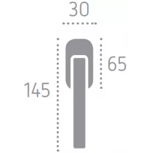 Оконная ручка 0102 Полированный хром