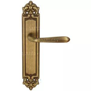 Дверная ручка ALDO (Альдо) 331 на планке PL02 матовая бронза F03 под цилиндровый механизм CYL