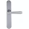 Дверная ручка Extreza ANNET 329 на планке PL01 матовый хром F05 / полированный хром F04 сантехническая завертка WC