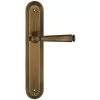 Дверная ручка Extreza ANNET 329 на планке PL05 матовая бронза F03 без доп. запирания PASS