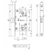 Механизмы AGB B 01101.50.03 Mediana Evolution Cab Полированная латунь