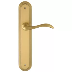 Дверная ручка AGATA (Агата) 310 на планке PL05 матовая латунь F02 сантехническая завертка WC