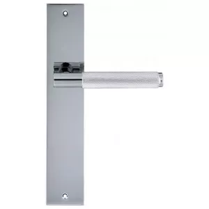 Дверная ручка Hi-Tech TUBA 126 на планке PL11 полированный хром F04 под цилиндровый механизм CYL