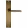 Дверная ручка Extreza Hi-Tech VIKI 127 на планке PL11 матовая бронза F03 под кабинетный ключ KEY