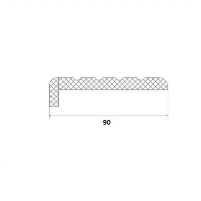 Наличник фигурный 90/12 телескоп 2150х90х28/12 мм ЭМАЛЬ/RAL