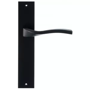 Дверная ручка Hi-Tech PERLA (Перла) 114 на планке PL11 черный F22 под цилиндровый механизм CYL