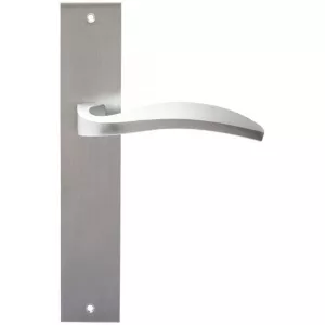 Дверная ручка Hi-Tech TORI (Тори) 101 на планке PL11 матовый хром F05 сантехническая завертка WC