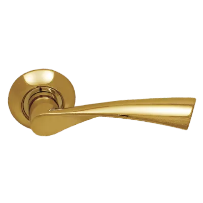 Ручки дверные на круглой розетке SILLUR X11 P.GOLD, Цвет Золото