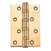 Петли дверные универсальные, 4 подшипника SILLUR AO1O-C 1OOX7OX3-4BB P.GOLD, Цвет Золото