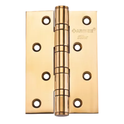 Петли дверные универсальные, 4 подшипника SILLUR AO1O-C 1OOX7OX3-4BB P.GOLD, Цвет Золото