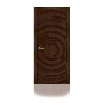 дверь СИТИДОРС мод. Linea-2 глухая Шпон Дуб коньяк