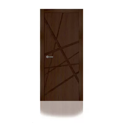 дверь СИТИДОРС мод. Linea-3 глухая Шпон Дуб коньяк