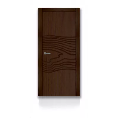 дверь СИТИДОРС мод. Linea-4 глухая Шпон Дуб коньяк