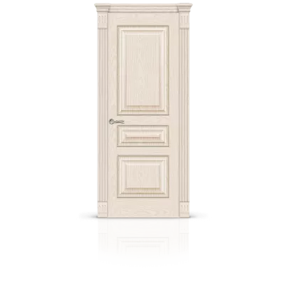 дверь СИТИДОРС мод. Бристоль-2 глухая Шпон Ясень крем