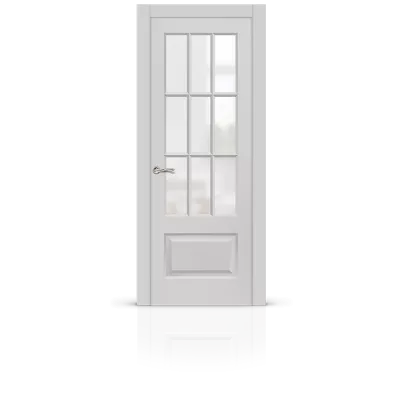 дверь СИТИДОРС мод. Олимп со стеклом Эмаль RAL 7047