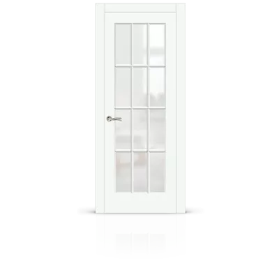 дверь СИТИДОРС мод. Олимп-2 со стеклом Эмаль RAL 9003