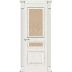 Бристоль-2 Со стеклом Белый ясень