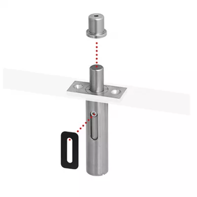 Петля Tupai 3184-16 Satin stainless steel