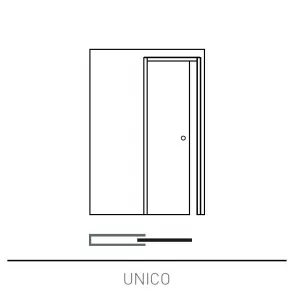 Пенал UNICO 900x2600мм для одной раздвижной двери (под обрамление)