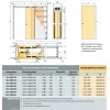 Пенал KIT TELESCOPIC SINGLE 1540x2100мм сдвигать двухстворчатую раздвижную дверь в одну сторону, (под обрамление) - ETK160DB