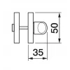 LUX-WC-S2 OBR, завертка сантехническая Morelli, цвет -кофе