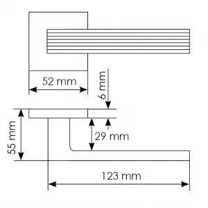 Дверная ручка Morelli, MAGLEV, MH-52-S6 W, цвет - белый