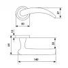 Morelli Дверная ручка ARCH R4 OTL, цвет - золото