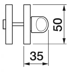 LUX-WC-S3 OBR, завертка сантехническая, кофе